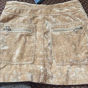 Free people velvet skirt